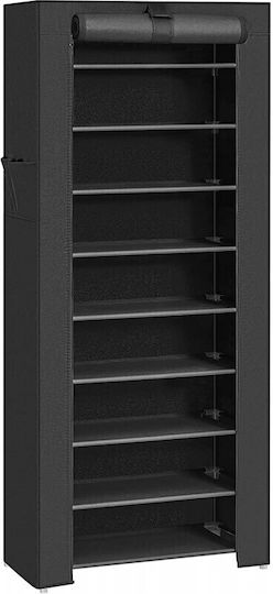 Υφασμάτινη με 9 Ράφια Μαύρη 58x28x160cm RXJ10H Υφασμάτινη με 9 Ράφια Μαύρη 58x28x160cm RXJ10H