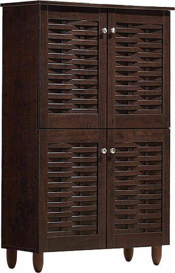 Ξύλινη Kabira με 6 Ράφια Καφέ 77x34x123cm HM2210.01 Ξύλινη Kabira με 6 Ράφια Καφέ 77x34x123cm HM2210.01
