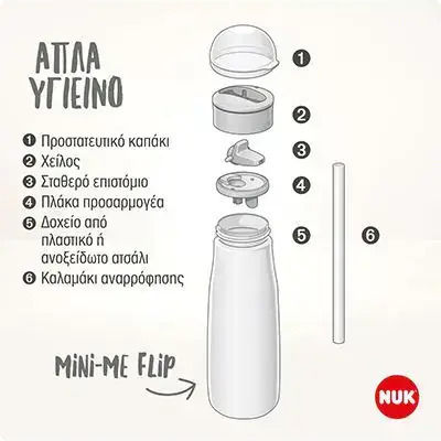 Nuk Baby Trinklernbecher Kunststoff Lila Für 12m+ 450ml