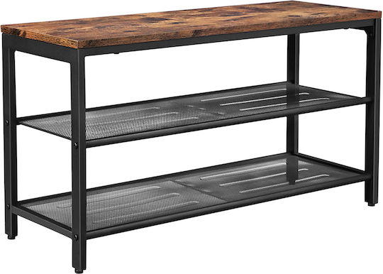 Μεταλλική με 2 Ράφια Μαύρη 80x30x44.5cm LBS74X Μεταλλική με 2 Ράφια Μαύρη 80x30x44.5cm LBS74X