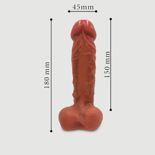 Омниом Пеус Силиконов Sexopolis Sex Machines 18 См Реалистично Силиконово Дилдо Sexopolis Sex Machines Кафяво
