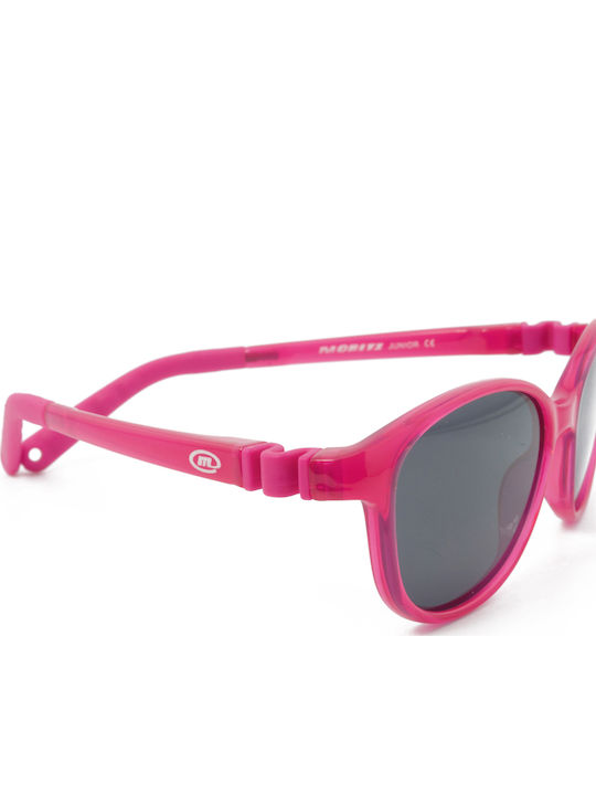 Moritz Οβάλ Βρεφικά Γυαλιά Ηλίου με Polarized Φακό Ροζ για 1-4 Ετών