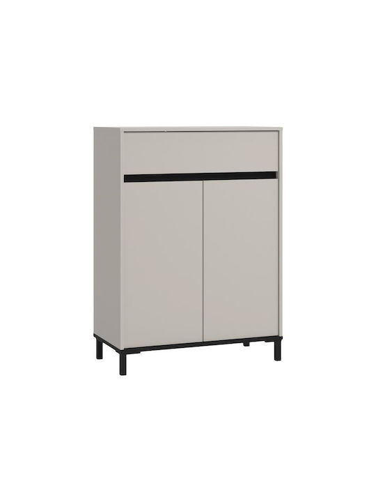 Holz Schuhschrank Flannan 2k1f2v 80x40x110cm