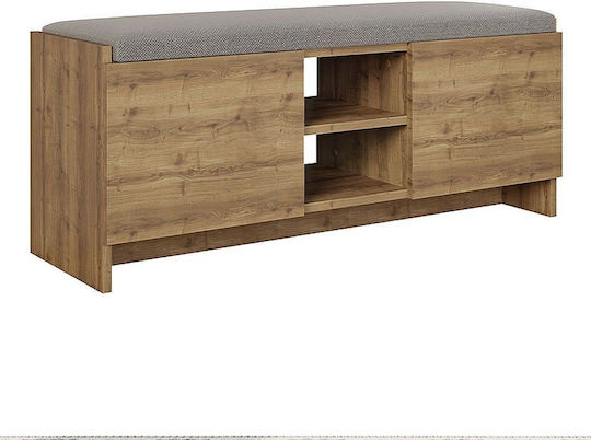 Ξύλινη Zulla με 6 Ράφια Ανοιχτό Καφέ 110x37x43cm GP037-0045,1