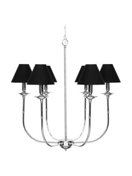 Light Prestige Glamour Pendant Light Black with Socket E14, E.14 74x74x150cm