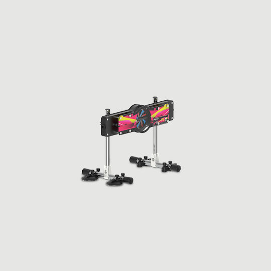 Double Multifunctional Premium Sex Machine Heating & Vibrating Double Trouble Premium Heating & Vibrating Multifunction Sex Machine Black