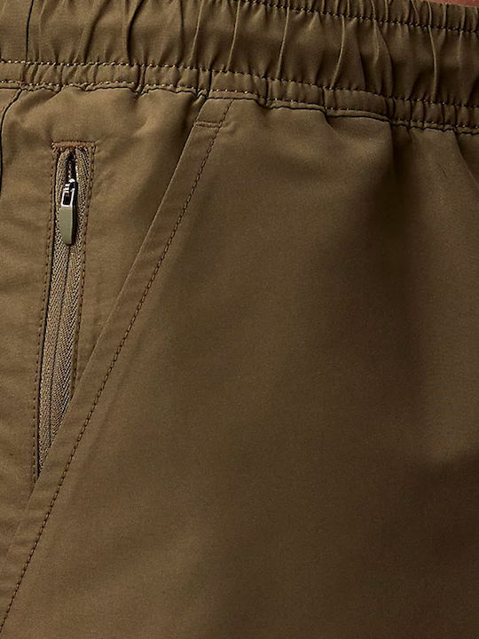 Mittleres Drawstring Herren-Bademode Kurze Hosen Weiß-Haacke mit Mustern