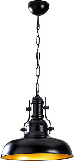HomeMarkt Berceste Hängelampe Schwarz 32x32x78cm