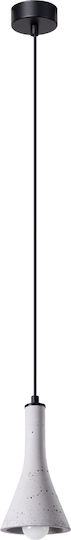 Sollux Lustră Suspendată Gri 32x15cm.