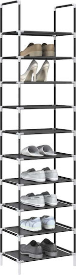 Vidaxl Ράφι Παπουτσιών 10 Επιπέδων Μαύρο 44x28x180 Cm Μαύρο Vidaxl Ράφι Παπουτσιών 10 Επιπέδων Μαύρο 44x28x180 Cm Μαύρο