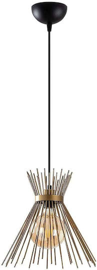 Opviq Kirpi Hängelampe Schwarz 34x131cm
