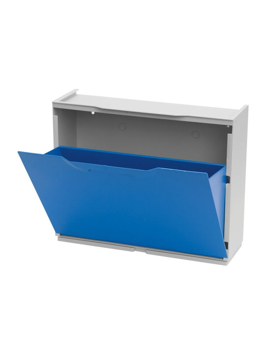 Plastică Suport pentru pantofi Unika cu 1 Raft Albastru L51xW17.3xH41cm