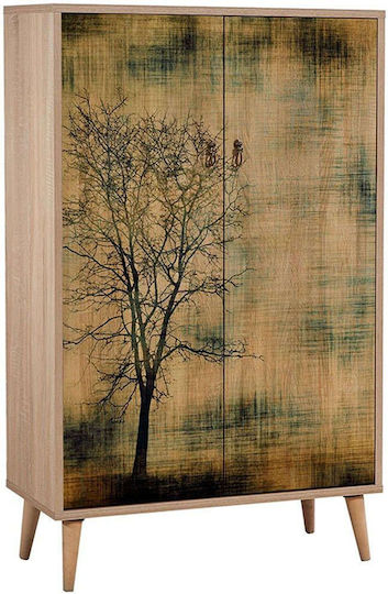 Ξύλινη Soho με 4 Ράφια Sonoma 80x36x127cm GP052-0004,4 Ξύλινη Soho με 4 Ράφια Sonoma 80x36x127cm GP052-0004,4