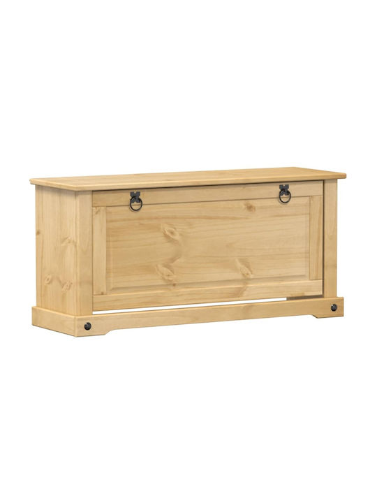 Schuhschrank aus Massivholz 99x32x47cm