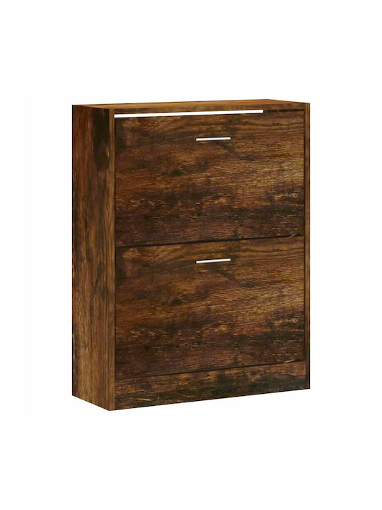 Suport pentru pantofi cu 2 Rafturi Oak L63xW24xH81cm