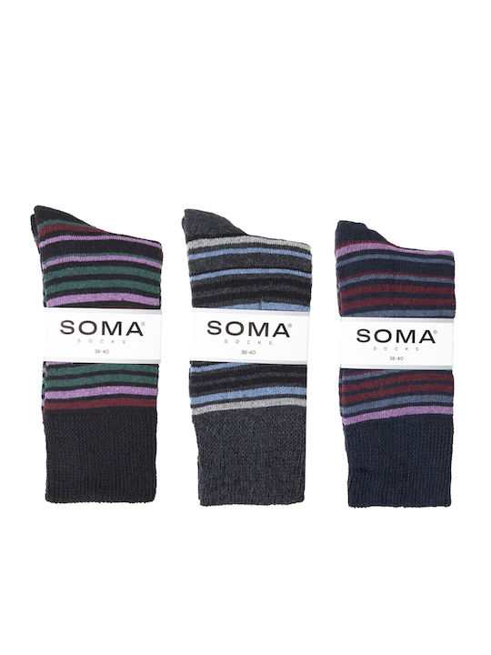 Soma Socks Casual Șosete Pentru Femei Cu Model Multicolore 3Pack