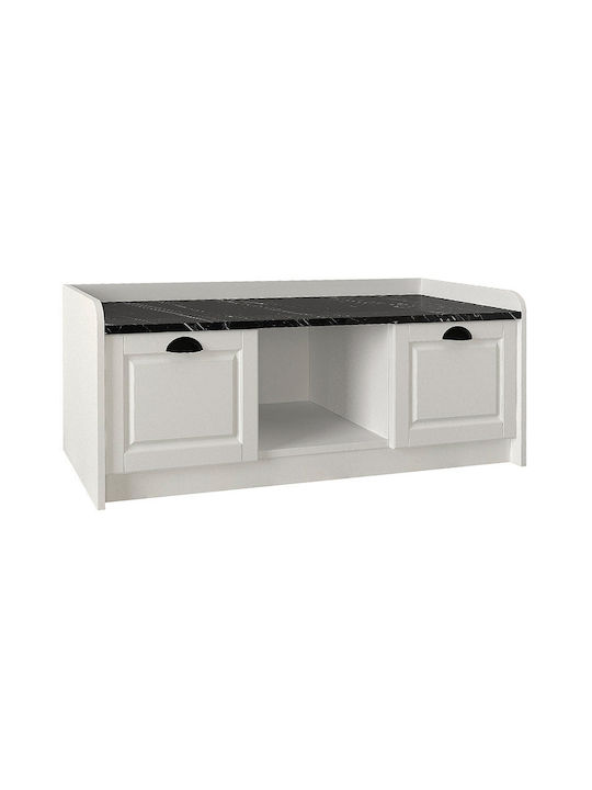 Ξύλινη Παπουτσοθήκη Rayne με 1 Ράφι 120x40x45cm