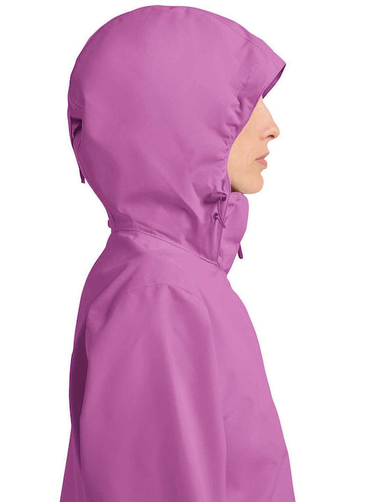 Γυναικείο Μπουφάν για Χειμώνα Purple