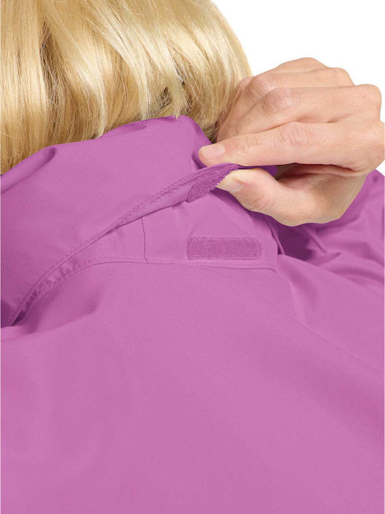 Γυναικείο Μπουφάν για Χειμώνα Purple
