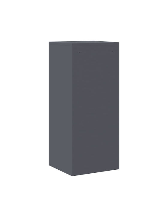 Metal Office Drawer With Lock Anthracite 45.5x42x106.5cm