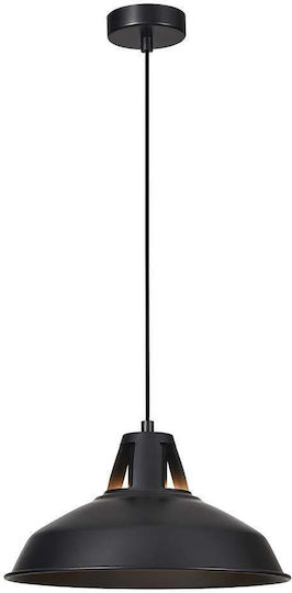Viokef Velma Pendant Light Black Rail with Socket E27 31x310x150cm