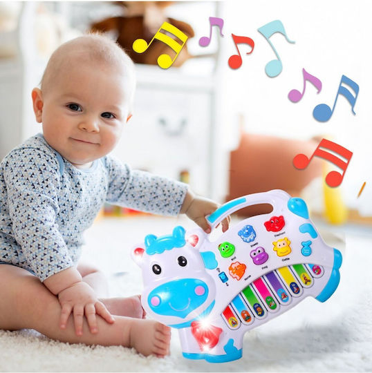 MalPlay Instrument Muzical cu Muzică, Lumină și Sunete pentru 12+ Luni