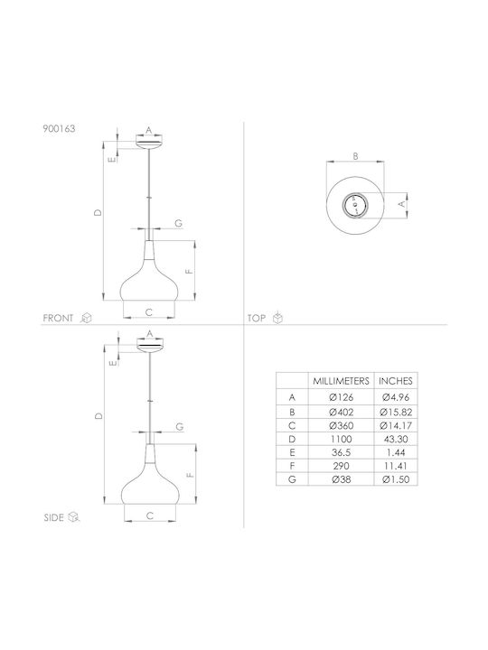 Eglo Sabinar Hängelampe Schwarz Glocke mit Fassung E27