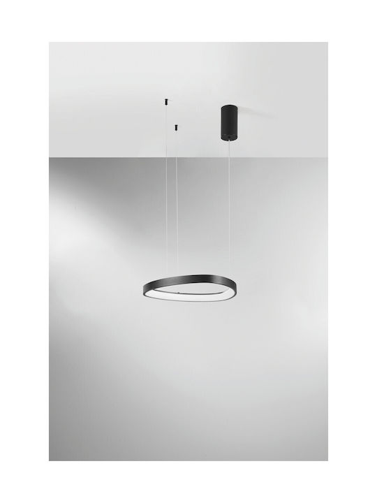 Fan Europe Led-Klapton-S45 Hängelampe Schwarz 45x45x150cm.