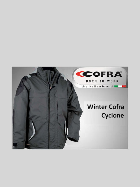 Cofra Cyclone Μπουφάν Εργασίας Ψύχους Γκρι