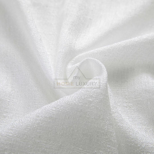 My Home Luxury Vorhang mit Grommets Line Weiß 270x270cm