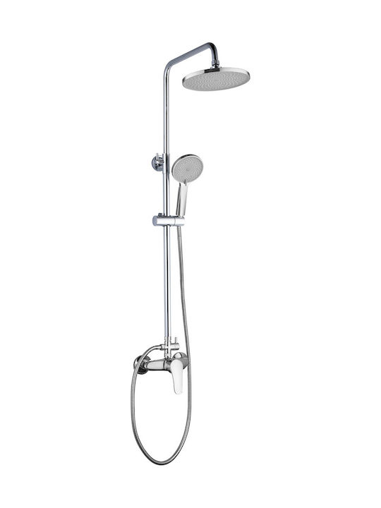 Katsamakos Shower Column with Mixer Gray