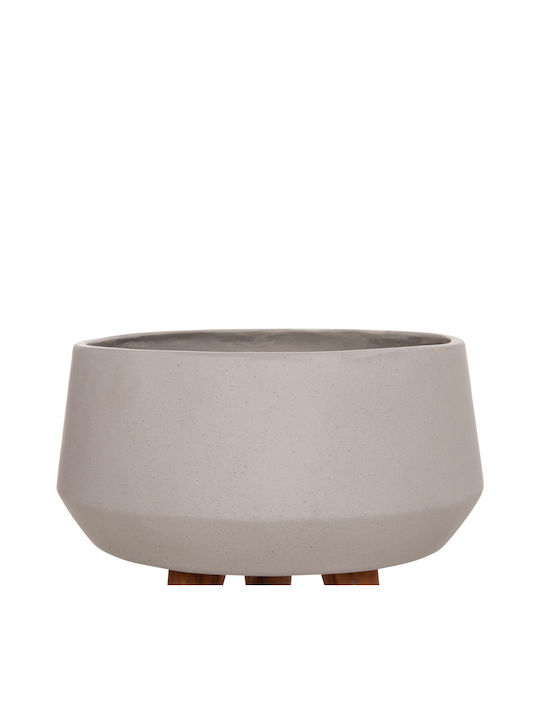 HomeMarkt Quan Concrete Flower Pot Gray 40x40x50cm