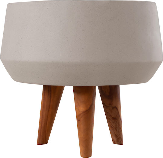 HomeMarkt Quan Γλάστρα Τσιμεντένια Γκρι 40x40x50εκ.