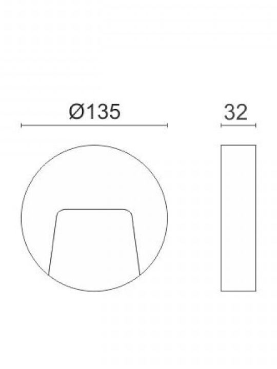Spot Light Wall-Mounted Outdoor Lighting Ceiling Lamp LED IP65 3W with Adjustable White Light