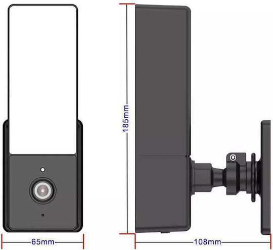Andowl NO.D5 IP Cameră de Supraveghere Wi-Fi 4K Rezistentă la apă cu Comunicare Bidirecțională și Lentilă 3.6mm