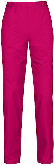Be Unique Barisa Women's Fuchsia Medical Pants Cotton and Polyester