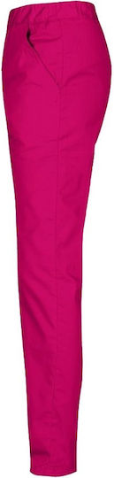 Be Unique Barisa Women's Fuchsia Medical Pants Cotton and Polyester