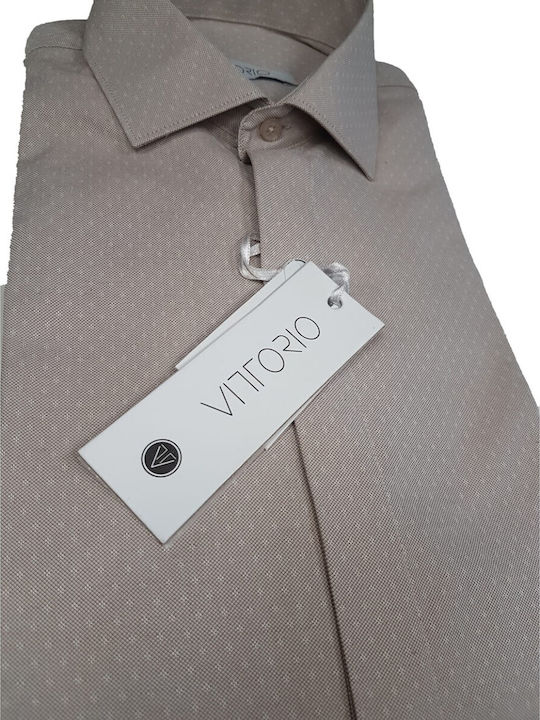 Vittorio Artist Herrenhemd Beige