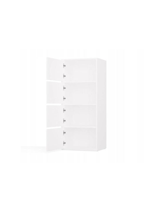 Büroaufbewahrungsschublade Alma Holz Weiß 50x40x119cm