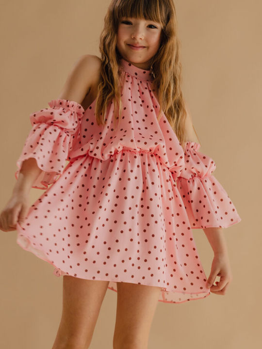 Girls Polka Dot Dress Poua