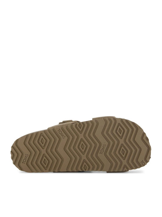 Leather Men's Sandals in Beige Colour
