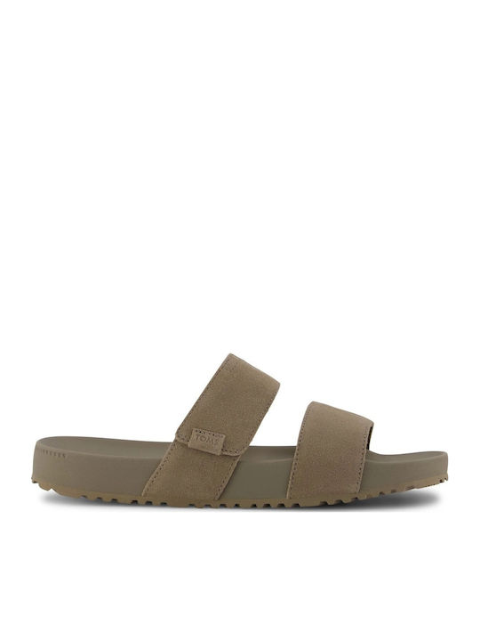 Leather Men's Sandals in Beige Colour