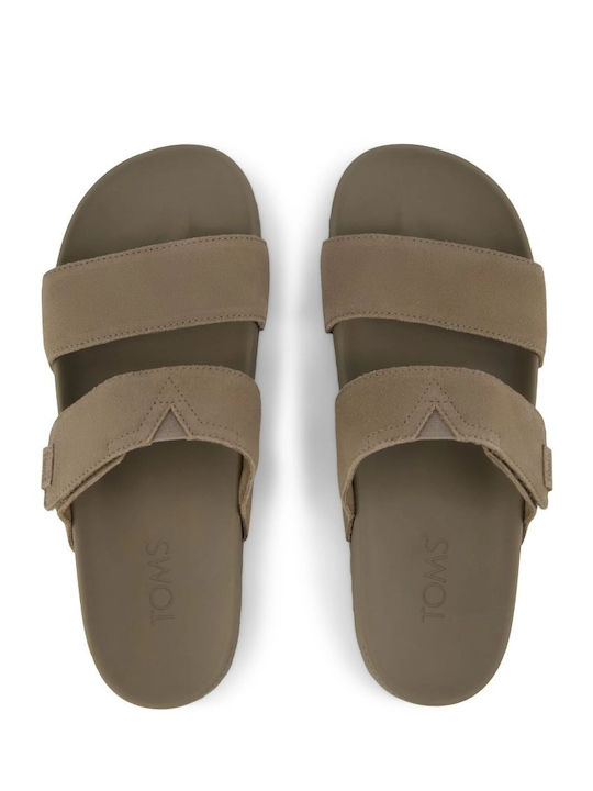 Leather Men's Sandals in Beige Colour