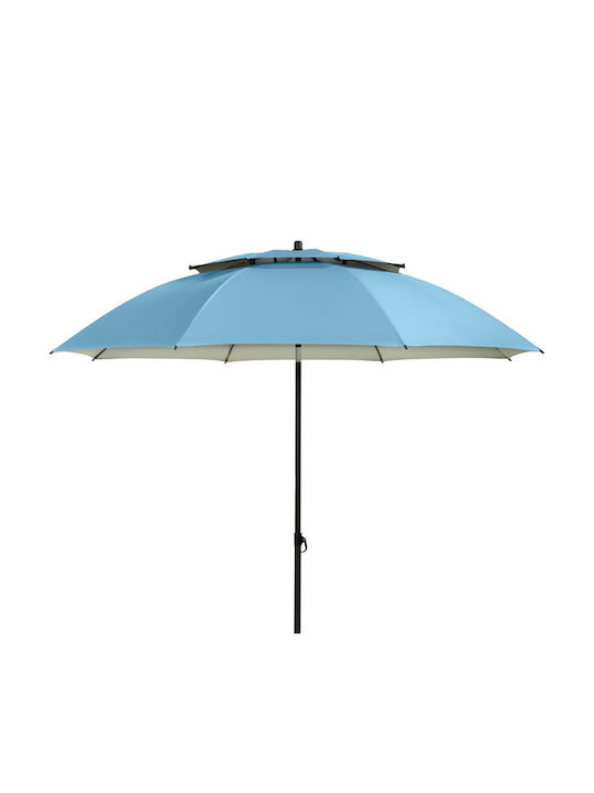 Garten- und Terrassen-Sonnenschirm Rundschreiben Aluminium Hellblaue F2m