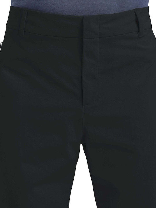 Jack Wolfskin Ανδρικό Μακρύ Παντελόνι Πεζοπορίας Μαύρο