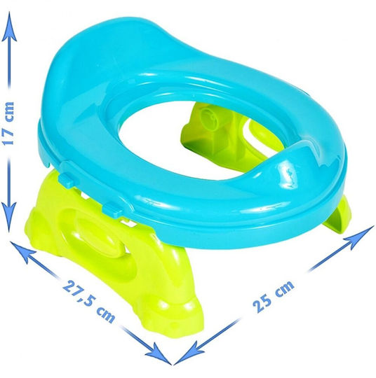 MalPlay Toddler Toilet Seat with Footrest Blue