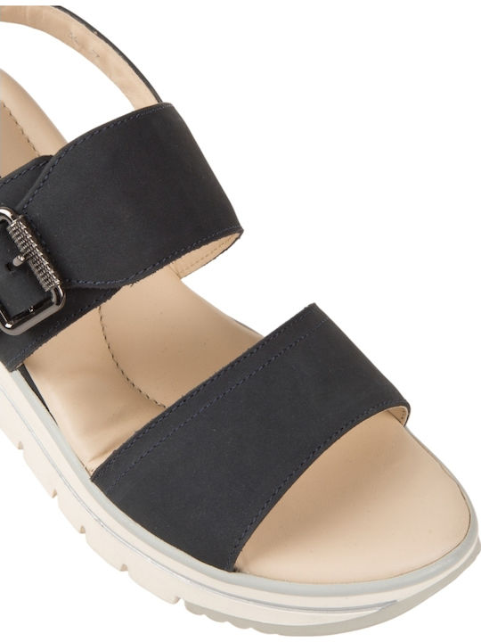 Γυναικεία Σανδάλια Flatforms Navy Μπλε