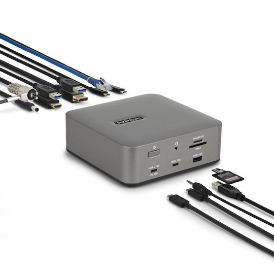 StarTech Docking Station με Γκρι (215UE-TB5USB4DOCK)