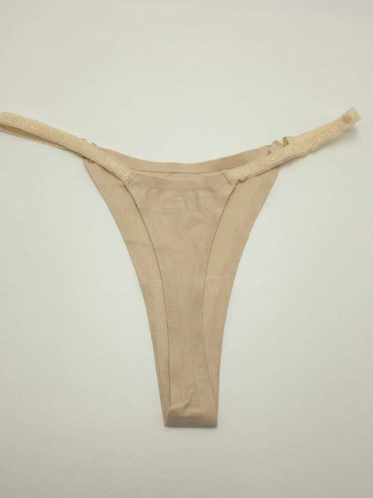 Εσώρουχο Γυναικείο String Μπεζ