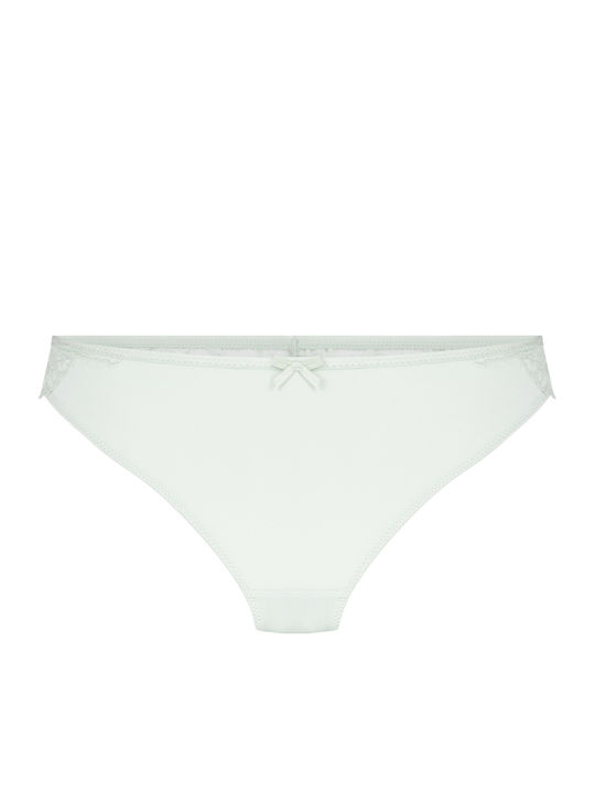Damen-String Mit Spitze Grün